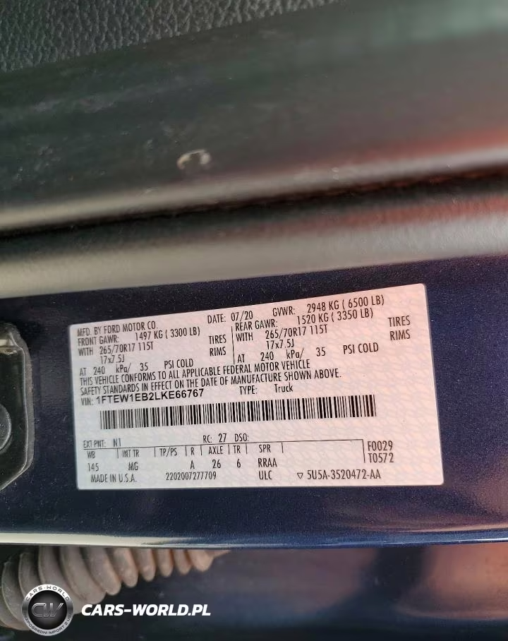 2020 Ford F150 Supercrew VIN:1FTEW1EB2LKE66767 - 12