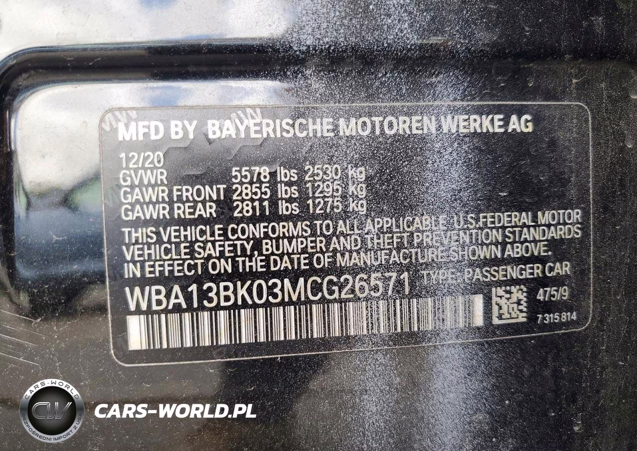 2021 BMW M550Xi VIN:WBA13BK03MCG26571 - 12