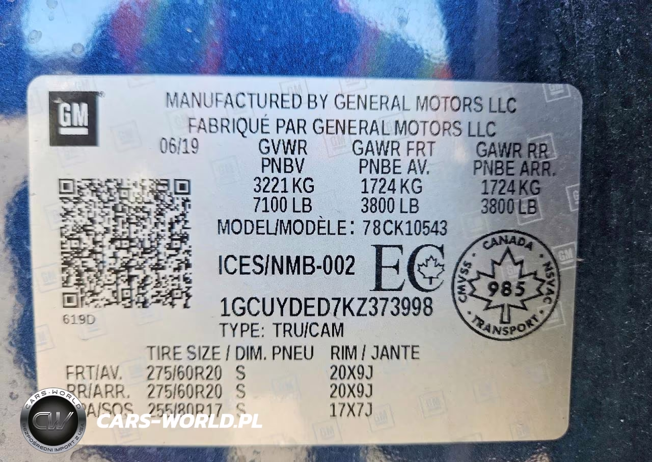 2019 Chevrolet Silverado K1500 Lt VIN:1GCUYDED7KZ373998 - 13