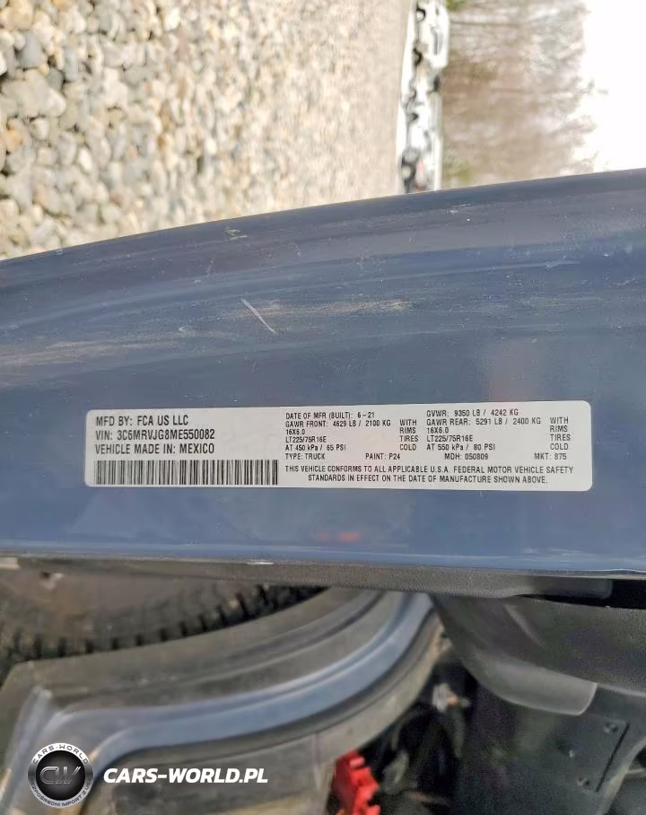2021 Ram Promaster 3500 3500 High VIN:3C6MRVJG8ME550082 - 13