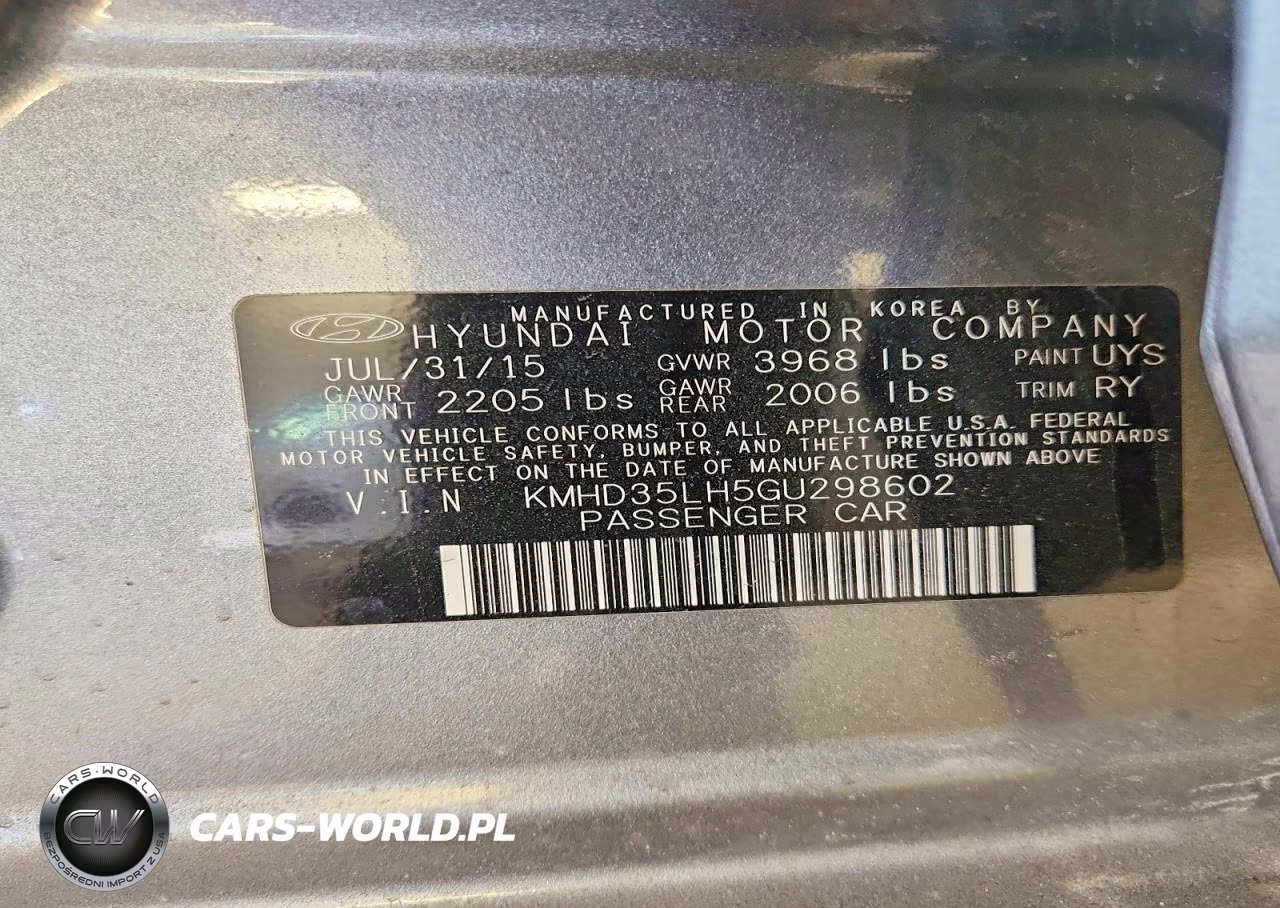 2016 Hyundai Elantra Gt Base VIN:KMHD35LH5GU298602 - 12