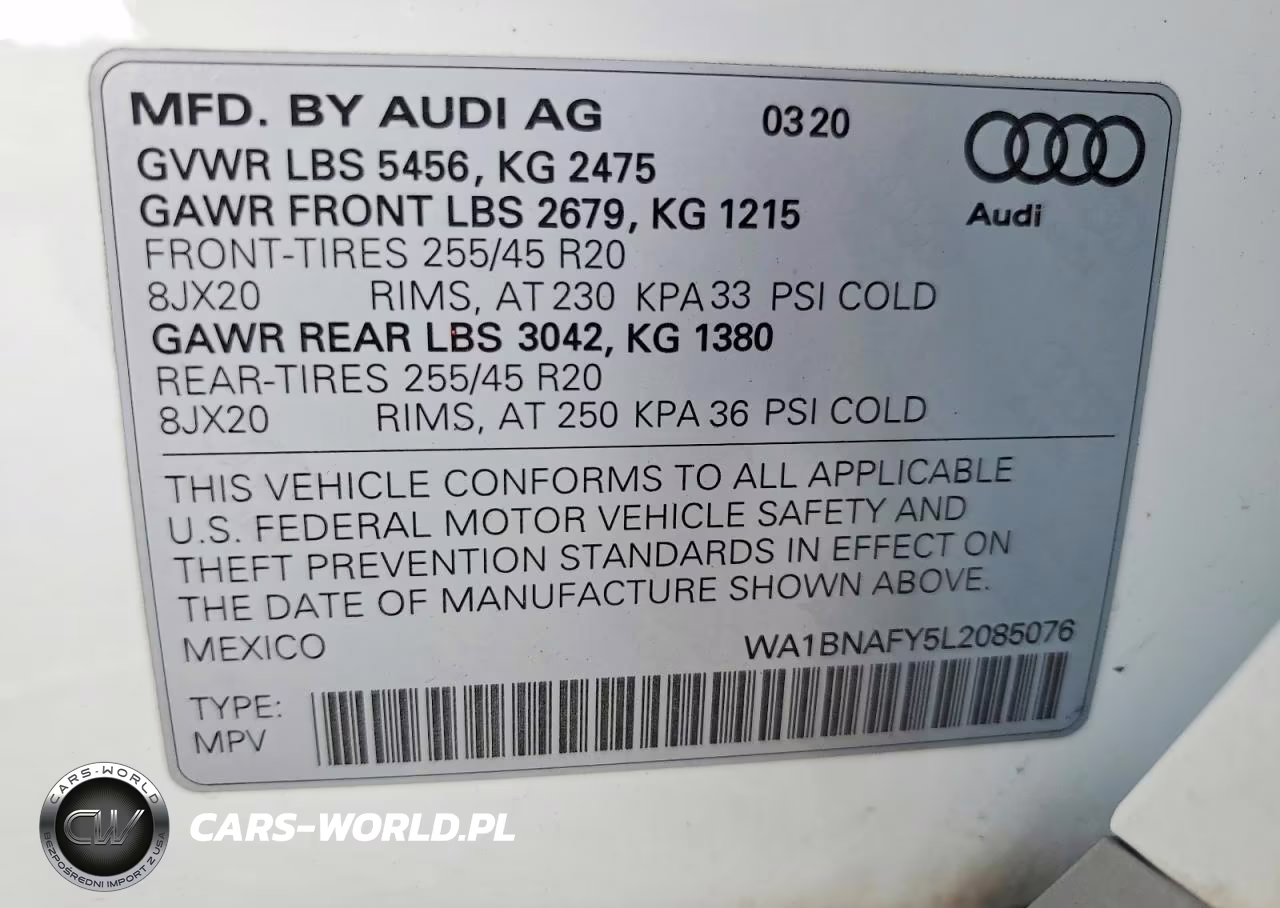 2020 Audi Q5 Premium Plus VIN:WA1BNAFY5L2085076 - 12