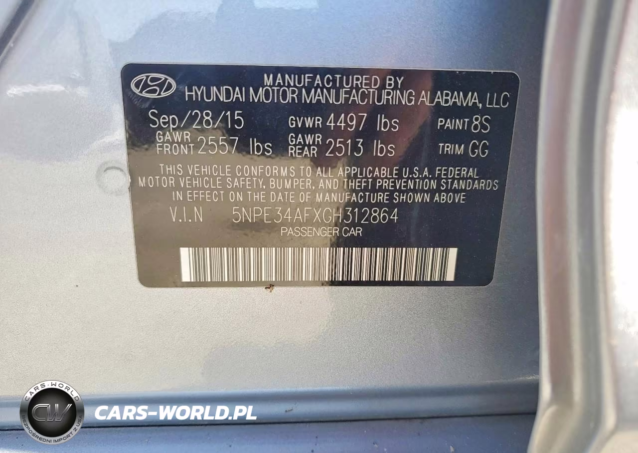 2016 Hyundai Sonata Limited VIN:5NPE34AFXGH312864 - 12