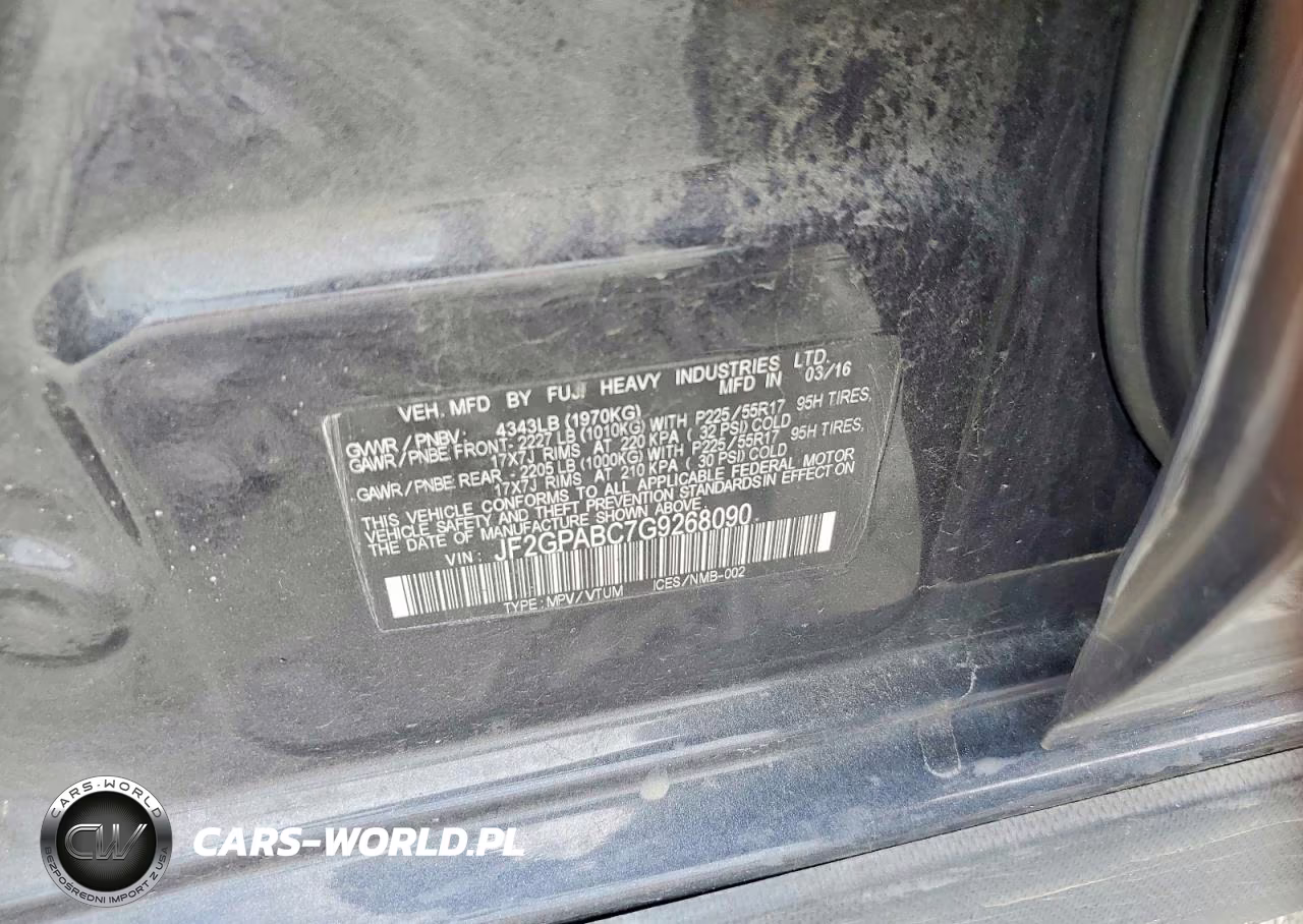 2016 Subaru Crosstrek Premium VIN:JF2GPABC7G9268090 - 12