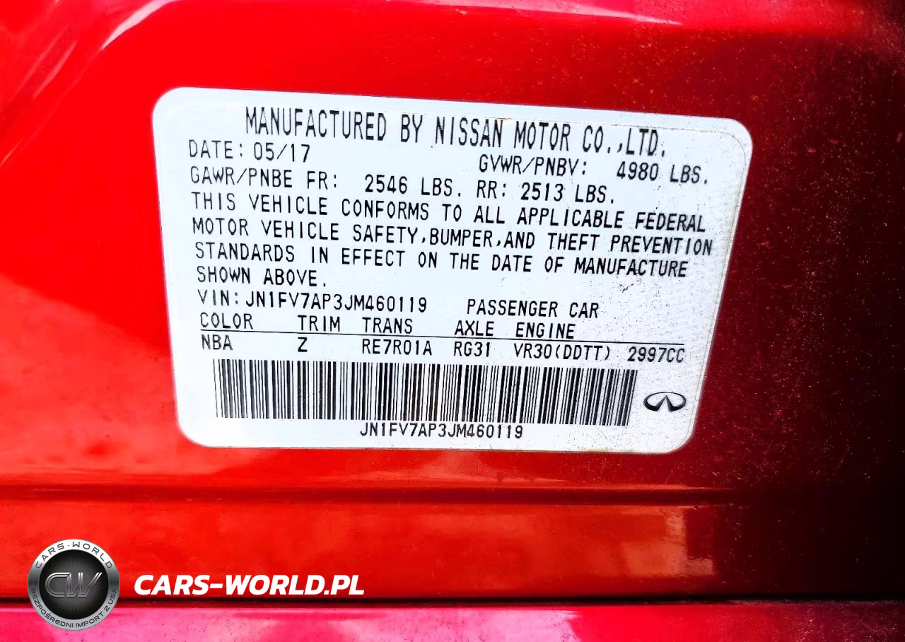 2018 Infiniti Q50 Red Sport 400 VIN:JN1FV7AP3JM460119 - 12