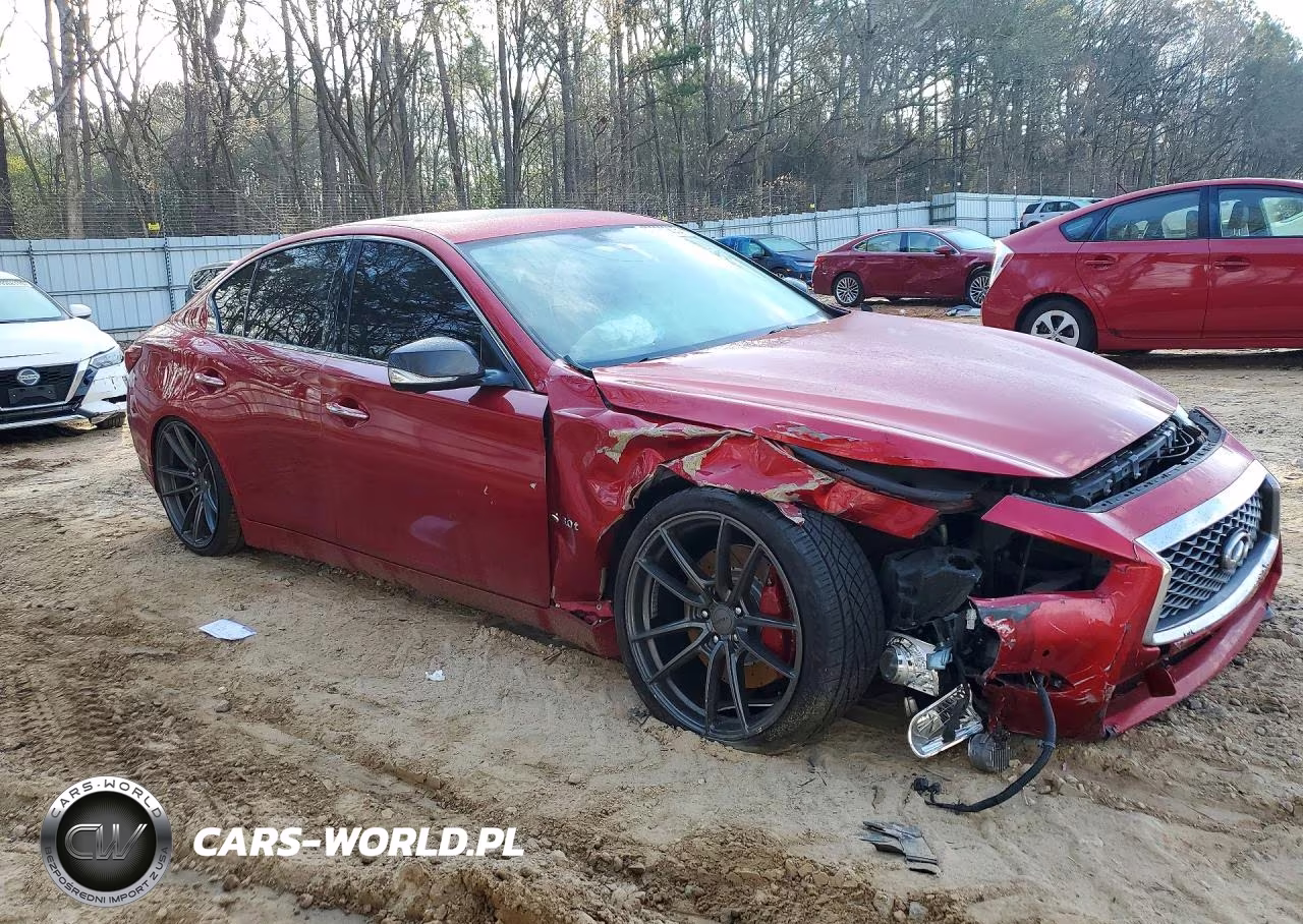 2018 Infiniti Q50 Red Sport 400 VIN:JN1FV7AP3JM460119 - 4