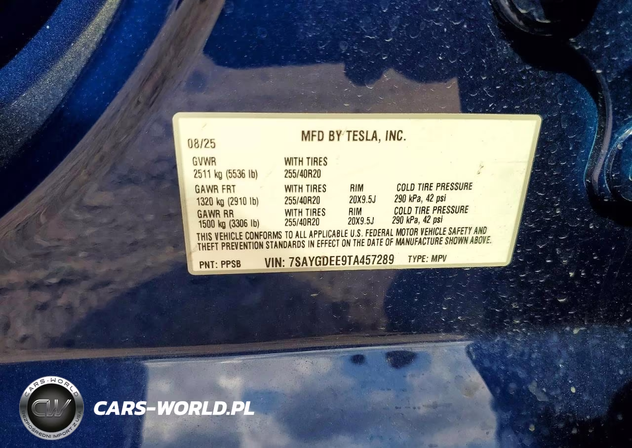 2026 Tesla Model Y VIN:7SAYGDEE9TA457289 - 13