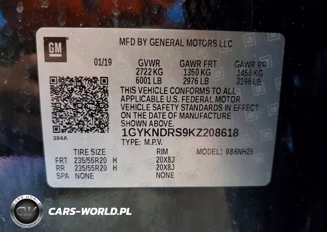 2019 Cadillac Xt5 Luxury VIN:1GYKNDRS9KZ208618 - 13
