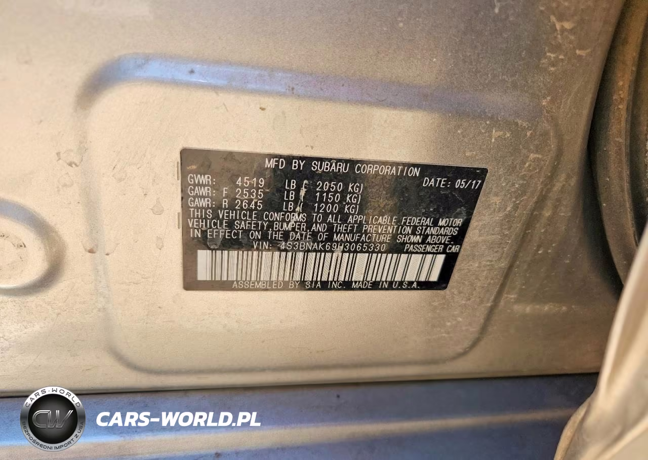2017 Other Automobile Other VIN:4S3BNAK69H3065330 - 12