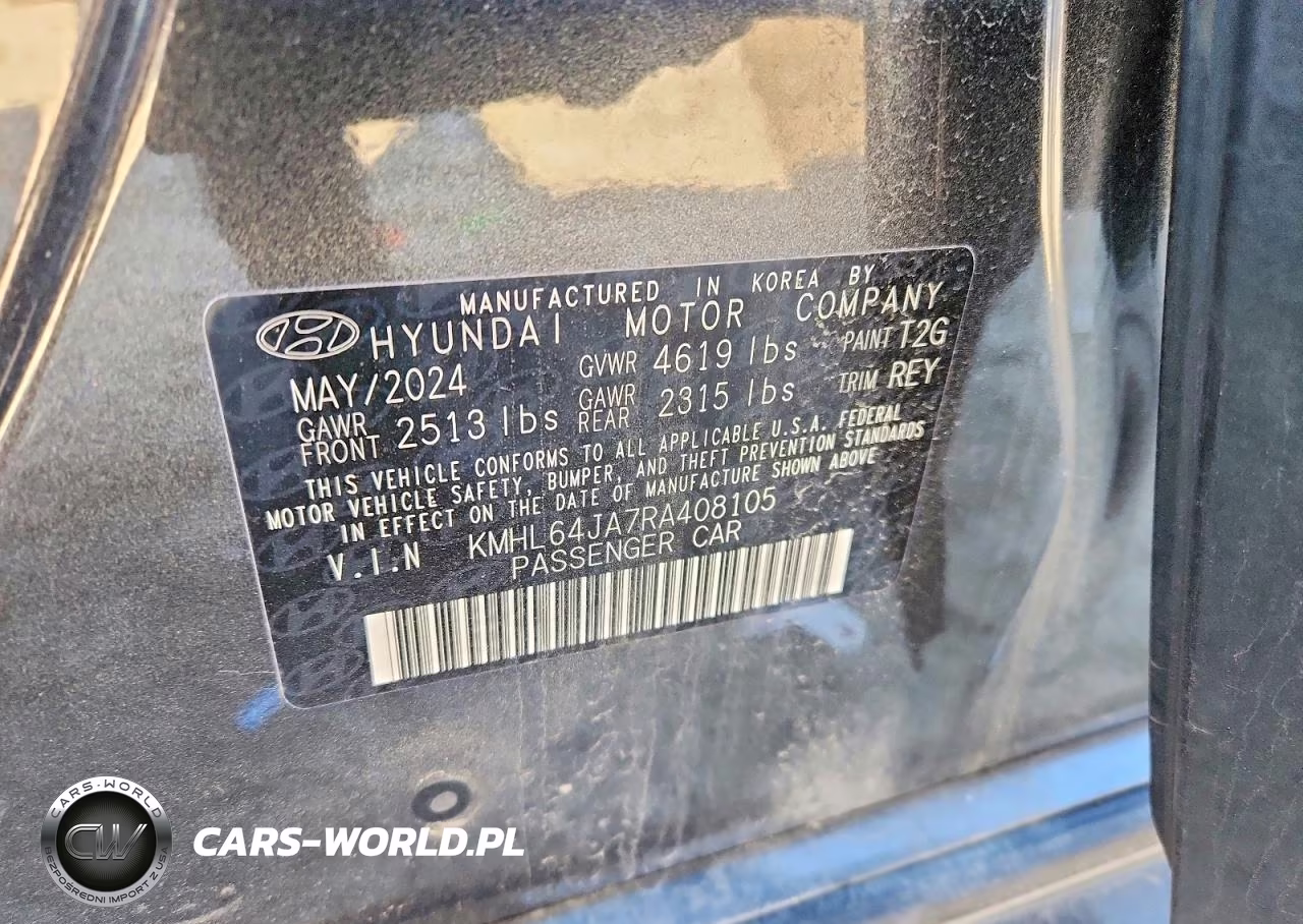 2024 Hyundai Sonata Sel VIN:KMHL64JA7RA408105 - 12