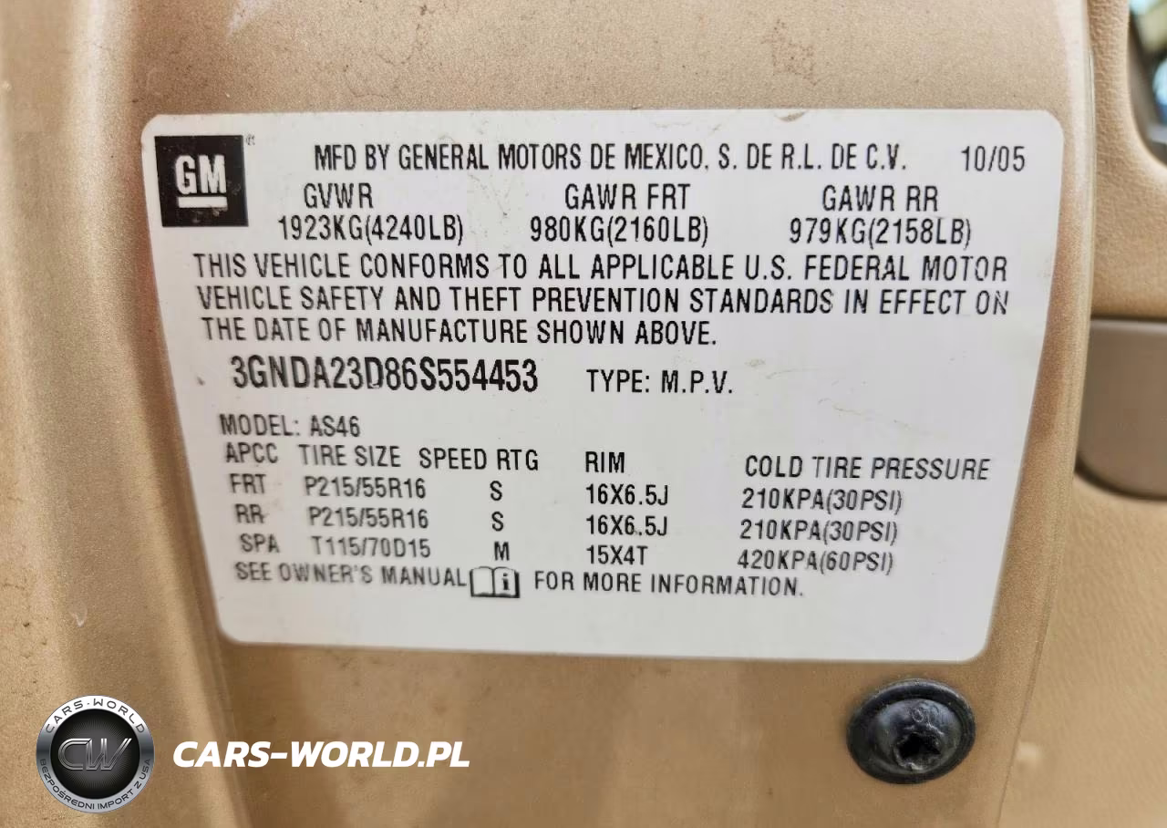 2006 Chevrolet Hhr Lt VIN:3GNDA23D86S554453 - 13