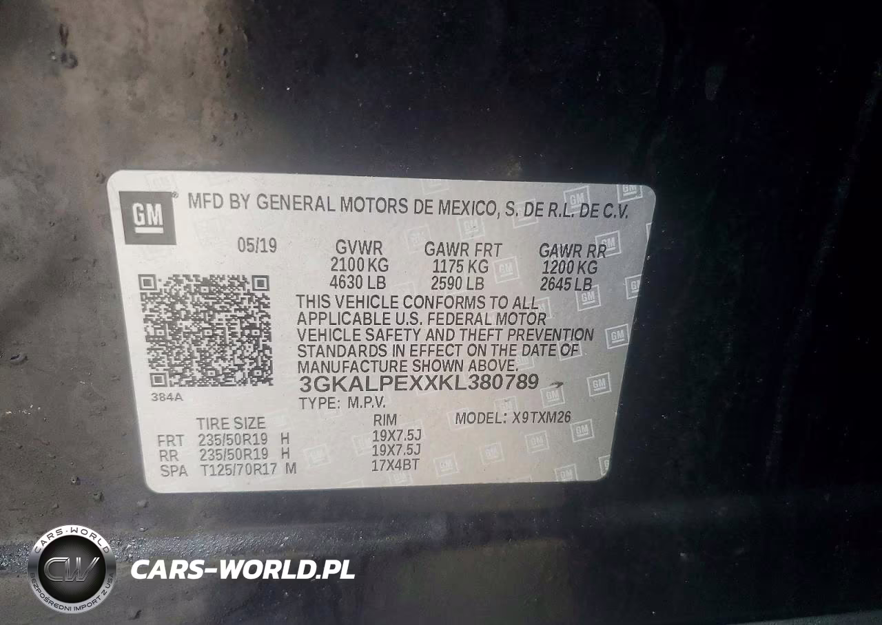 2019 GMC Terrain Slt VIN:3GKALPEXXKL380789 - 13