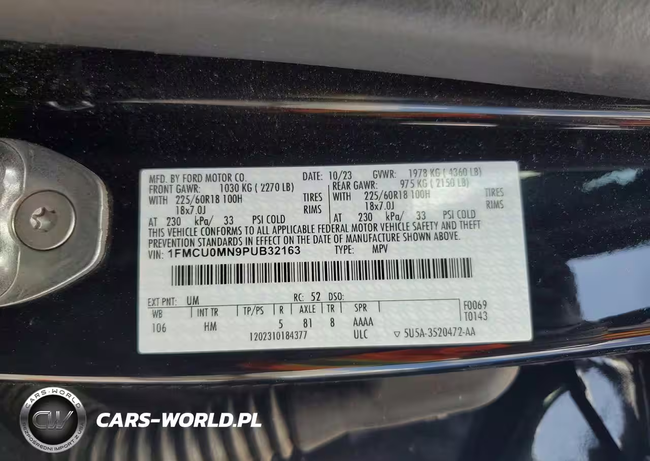 2023 Ford Escape St Line VIN:1FMCU0MN9PUB32163 - 13
