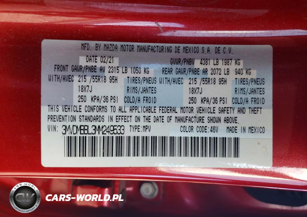2021 Mazda Cx-30 Select VIN:3MVDMBBL3MM249533 - 13