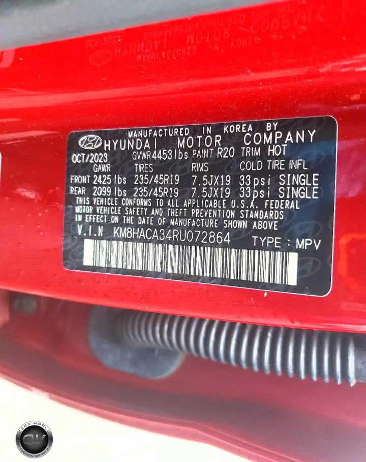 2024 Hyundai Kona N Line VIN:KM8HACA34RU072864 - 13