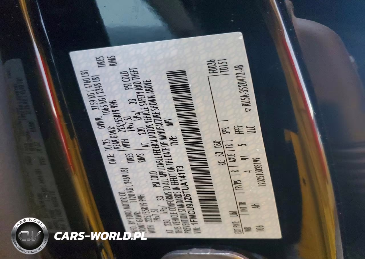 2026 Ford Escape Platinum VIN:1FMCU9JZ6TUA14173 - 13