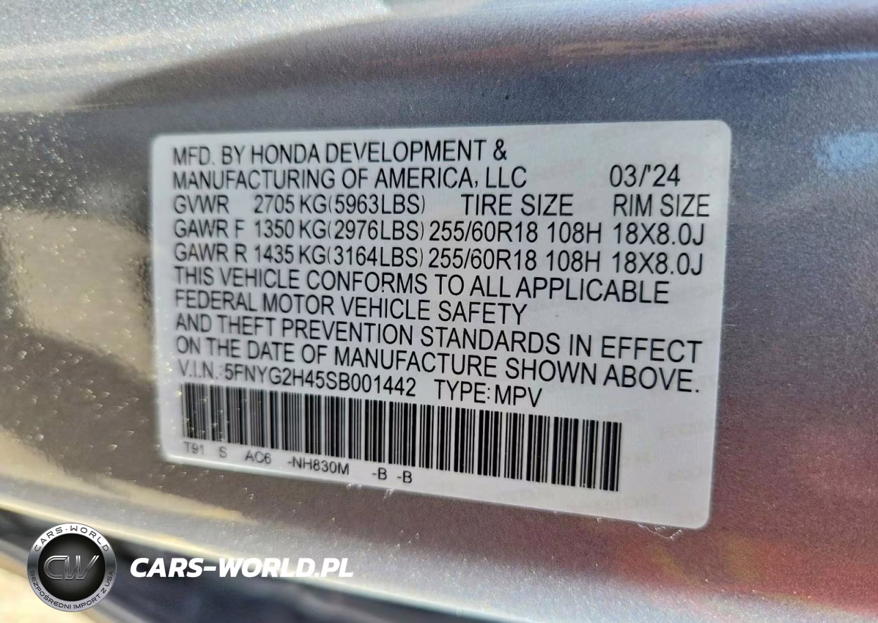 2025 Honda Pilot Exl VIN:5FNYG2H45SB001442 - 13