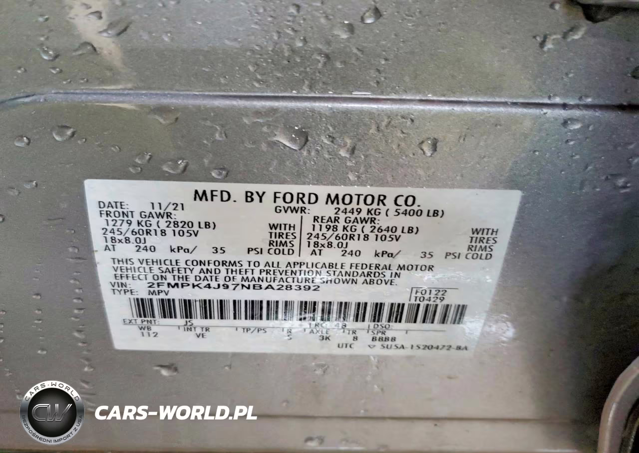 2022 Ford Edge Sel VIN:2FMPK4J97NBA28392 - 14