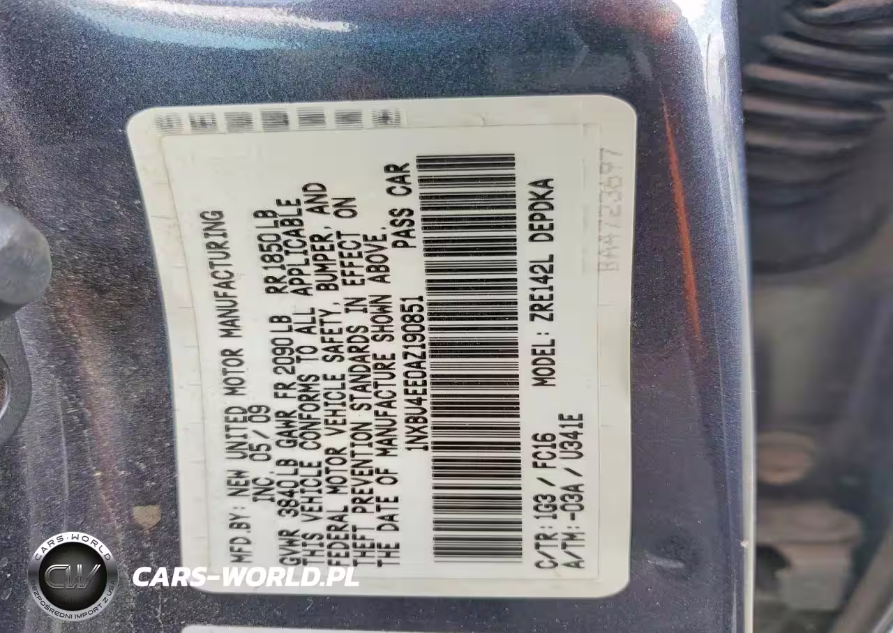 2010 Toyota Corolla Base VIN:1NXBU4EE0AZ190851 - 12