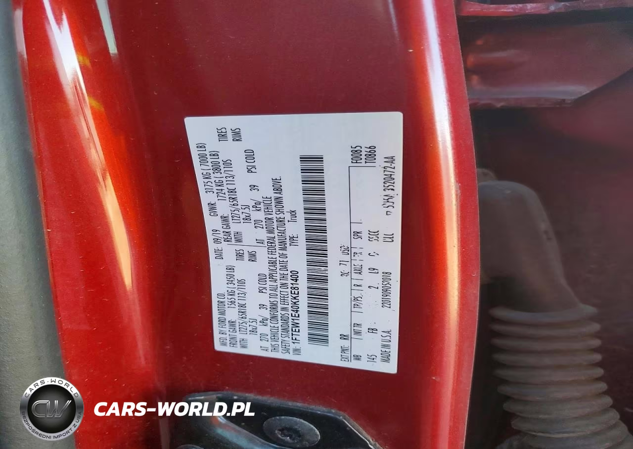 2019 Ford F150 Supercrew VIN:1FTEW1E40KKE81400 - 12