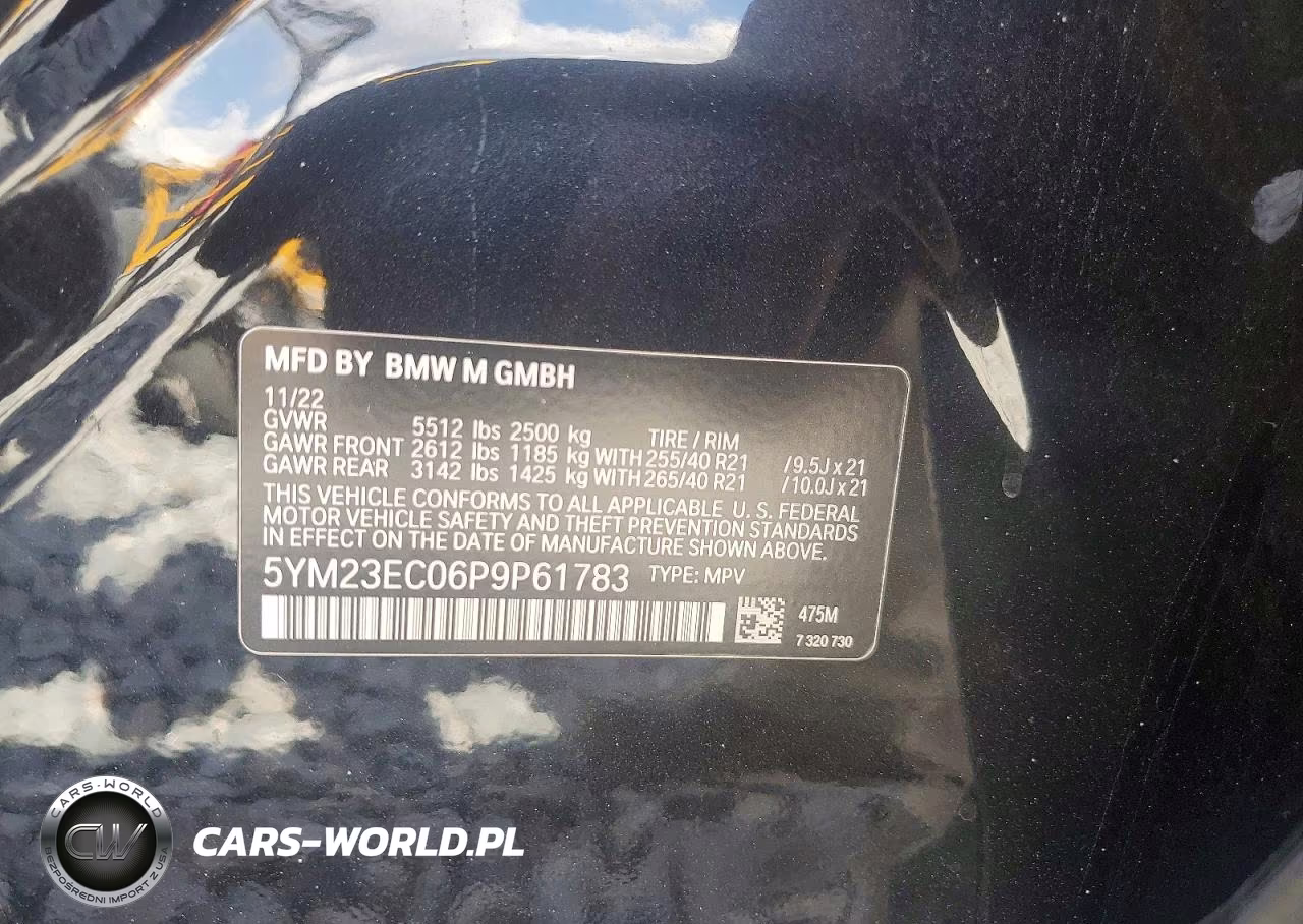 2023 BMW X4 M VIN:5YM23EC06P9P61783 - 13