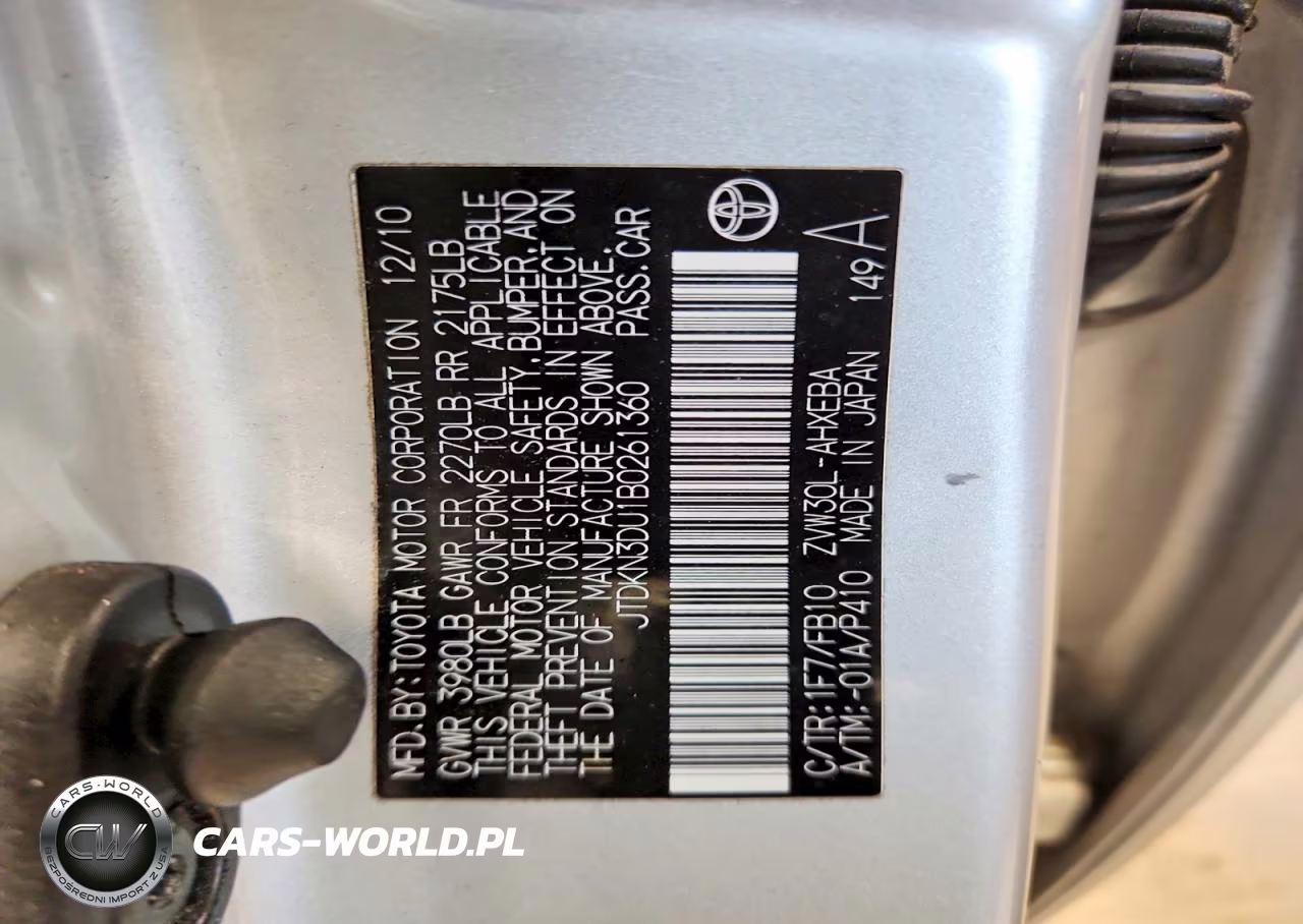 2011 Toyota Prius Two VIN:JTDKN3DU1B0261360 - 12