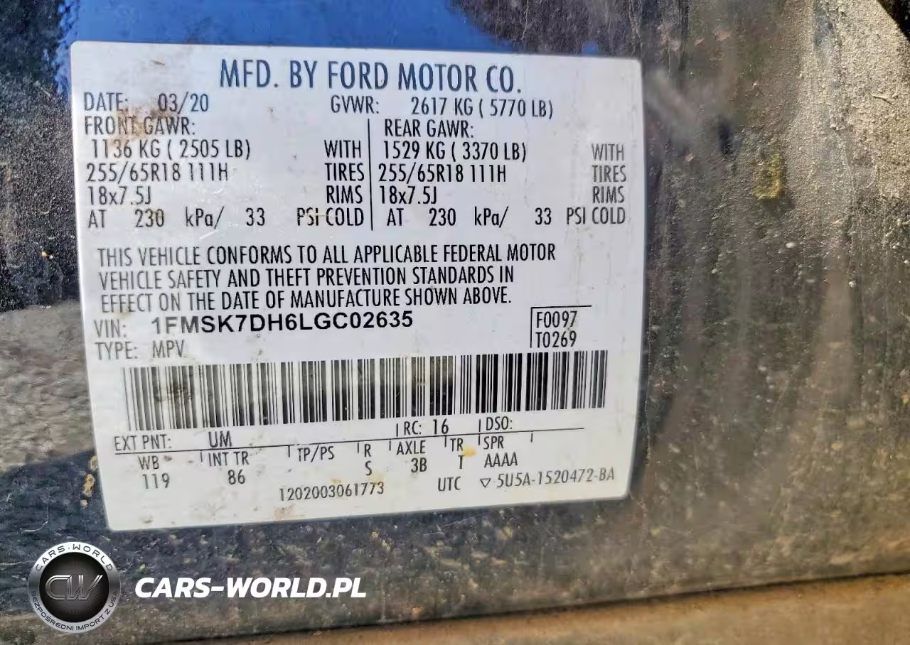 2020 Ford Explorer Xlt VIN:1FMSK7DH6LGC02635 - 13