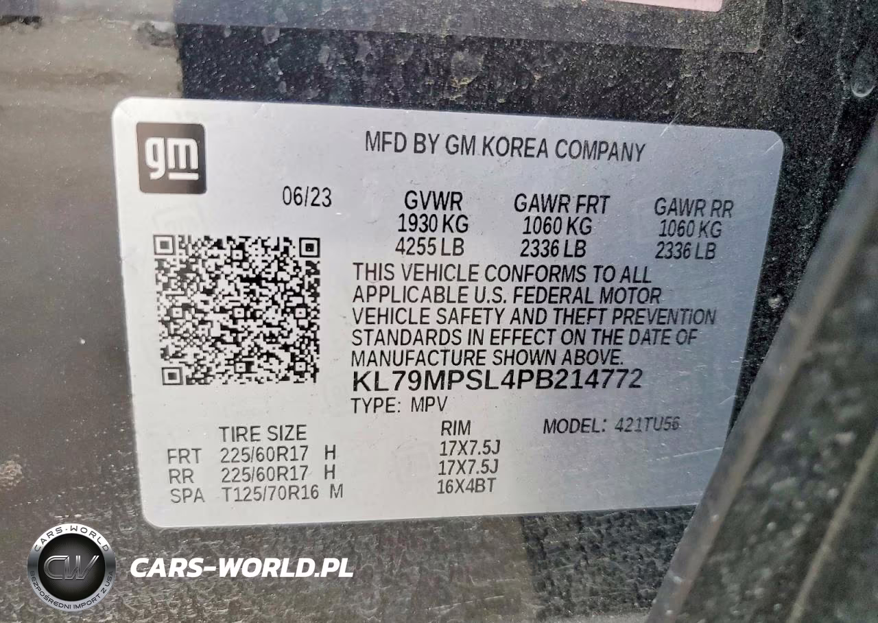 2023 Chevrolet Trailblazer Lt VIN:KL79MPSL4PB214772 - 13