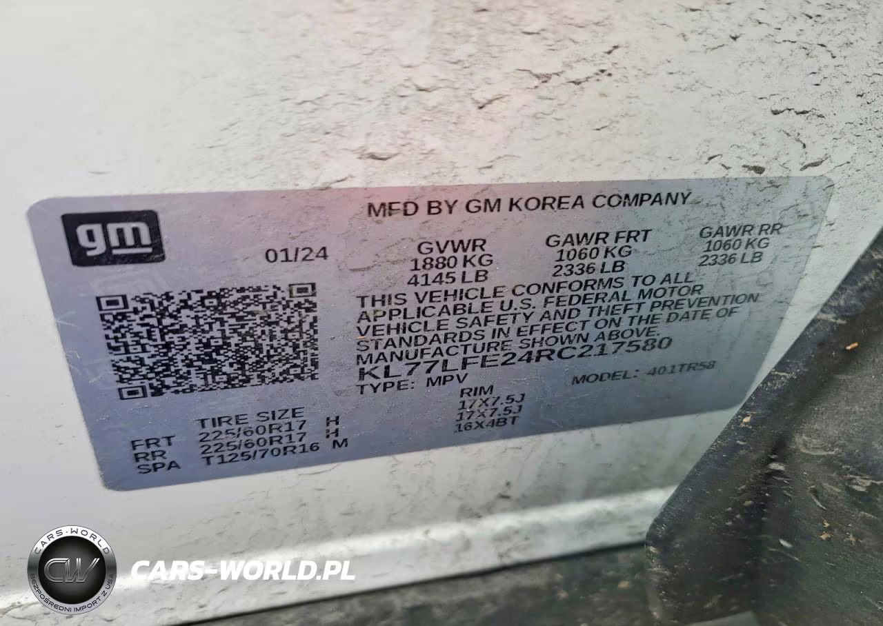 2024 Chevrolet Trax Ls VIN:KL77LFE24RC217580 - 12