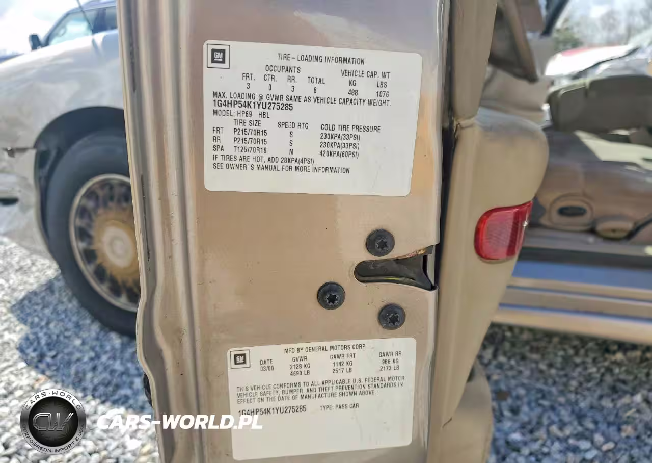 2000 Buick Lesabre Custom VIN:1G4HP54K1YU275285 - 13