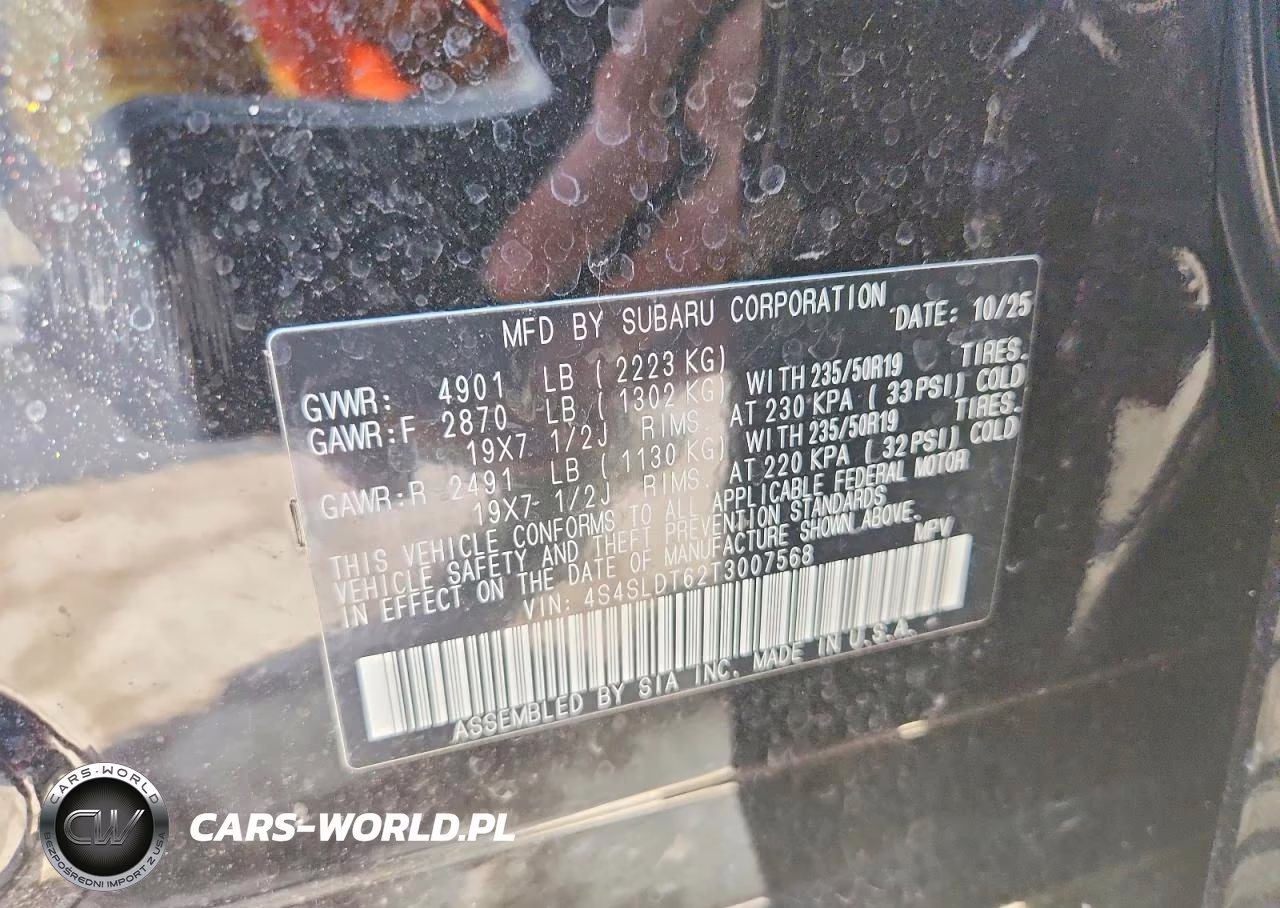2026 Subaru Forester Touring VIN:4S4SLDT62T3007568 - 12
