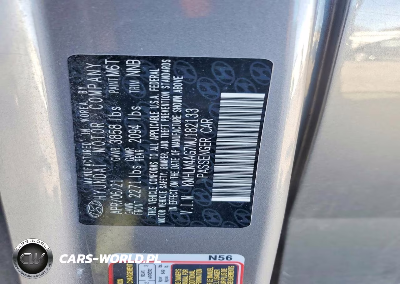 2021 Hyundai Elantra Sel VIN:KMHLM4AG7MU182133 - 13