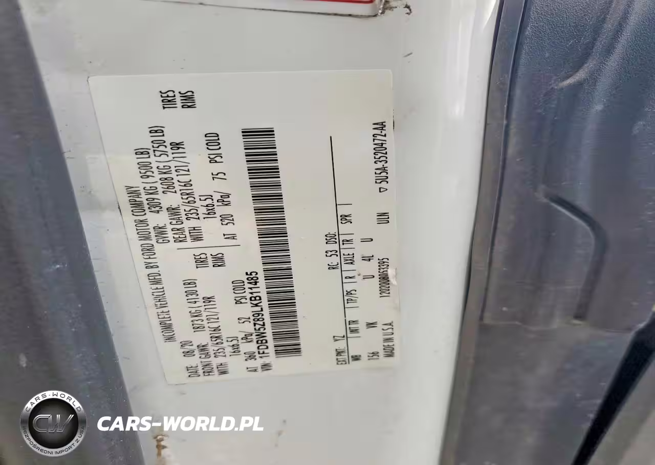 2020 Ford Transit T-350 VIN:1FDBW5Z89LKB11485 - 13