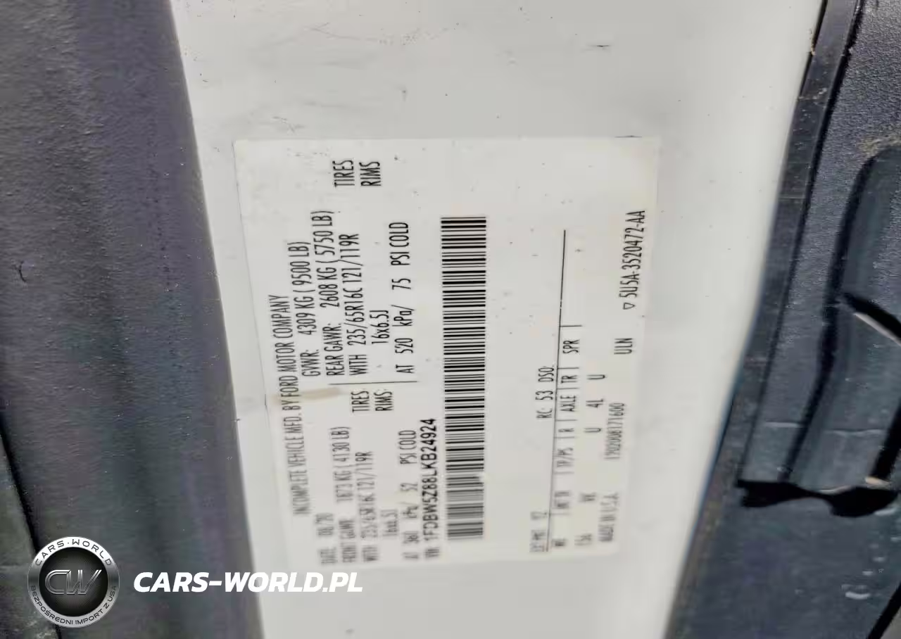 2020 Ford Transit T-350 VIN:1FDBW5Z88LKB24924 - 14