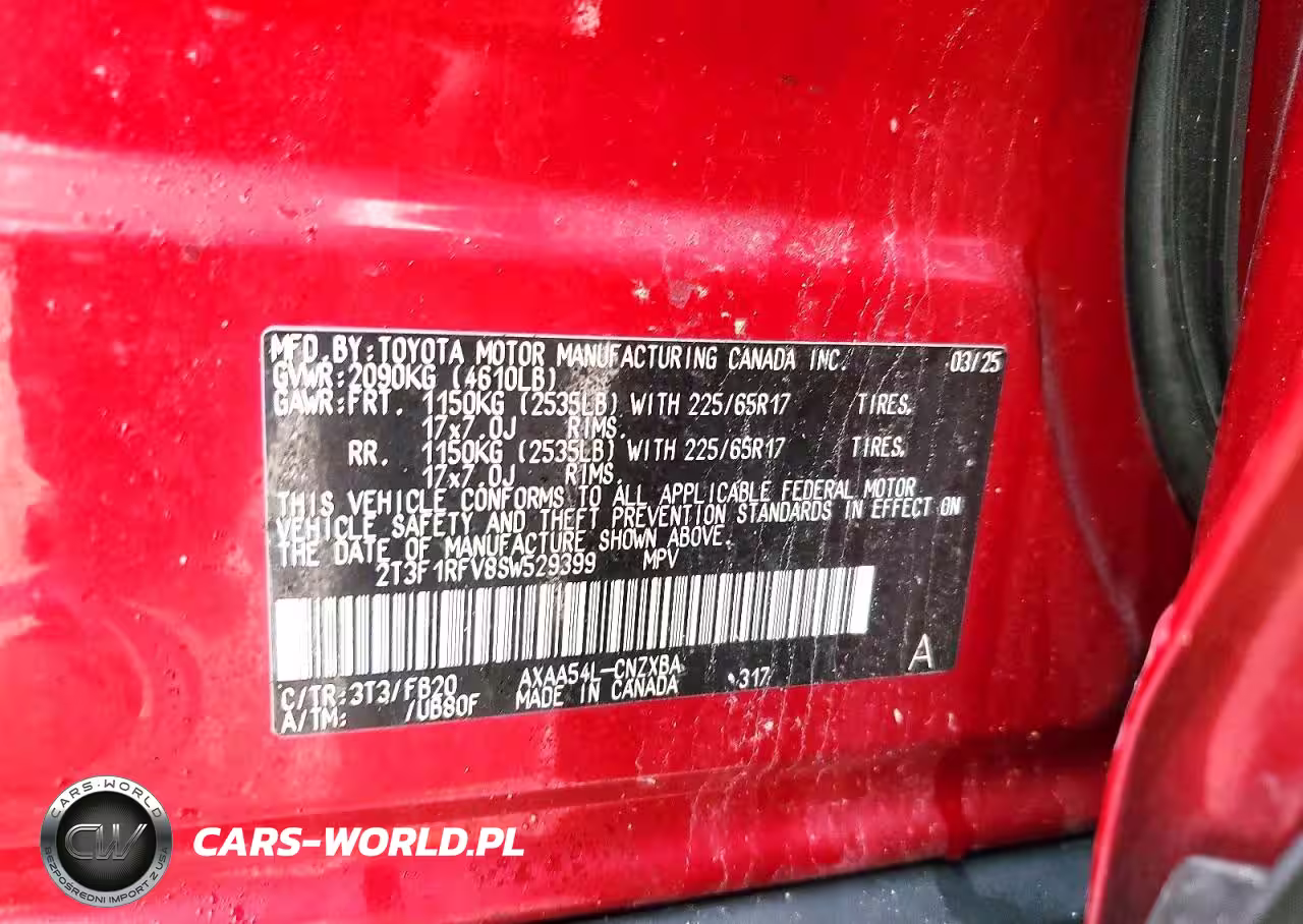 2025 Toyota Rav4 Le VIN:2T3F1RFV8SW529399 - 13