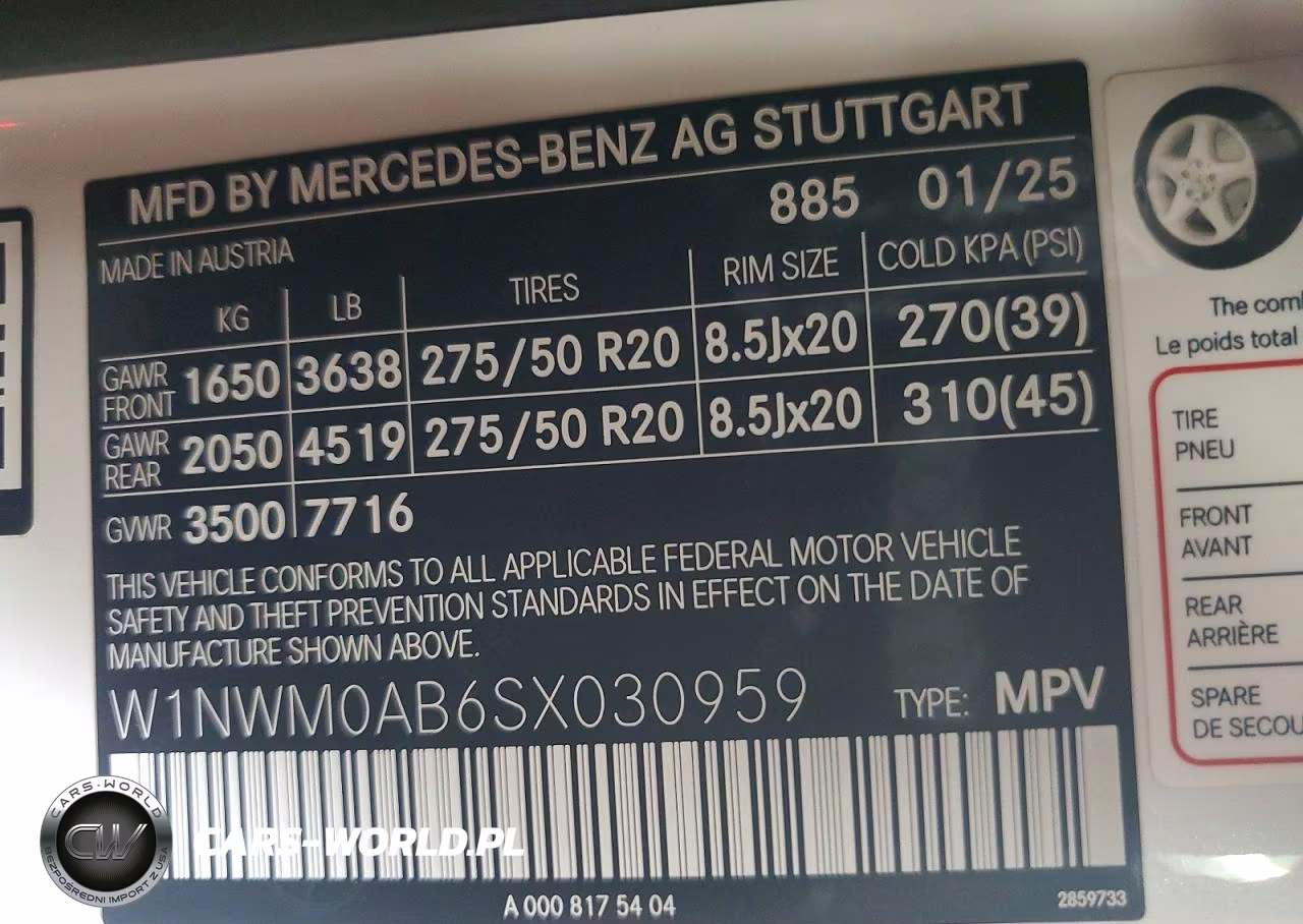 2025 Mercedes-Benz G 580E VIN:W1NWM0AB6SX030959 - 12