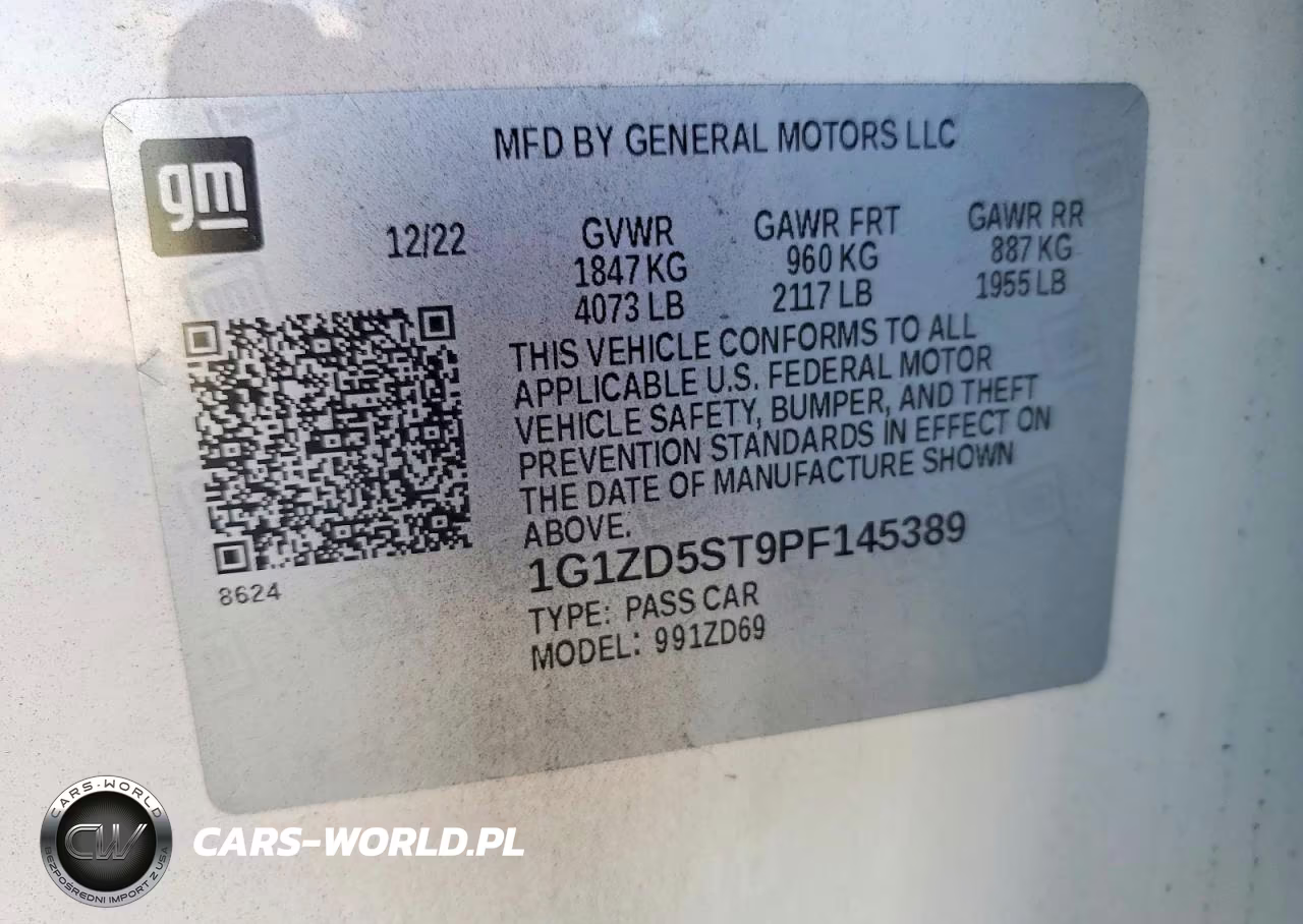 2023 Chevrolet Malibu Lt VIN:1G1ZD5ST9PF145389 - 13