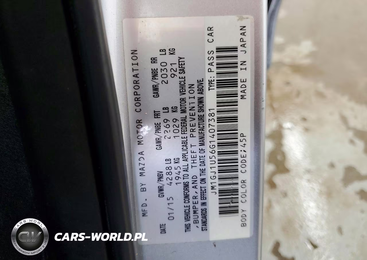 2016 Mazda 6 Sport VIN:JM1GJ1U56G1407381 - 13
