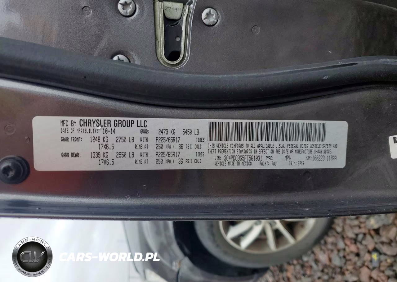 2015 Dodge Journey Sxt VIN:3C4PDCBG5FT561031 - 13