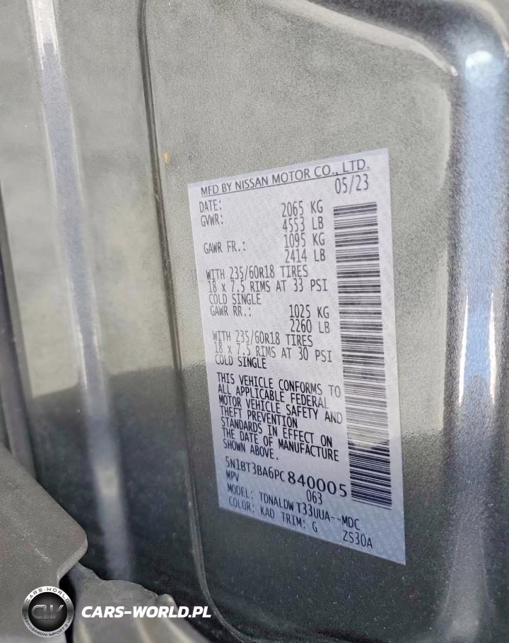 2023 Nissan Rogue Sv VIN:5N1BT3BA6PC840005 - 13