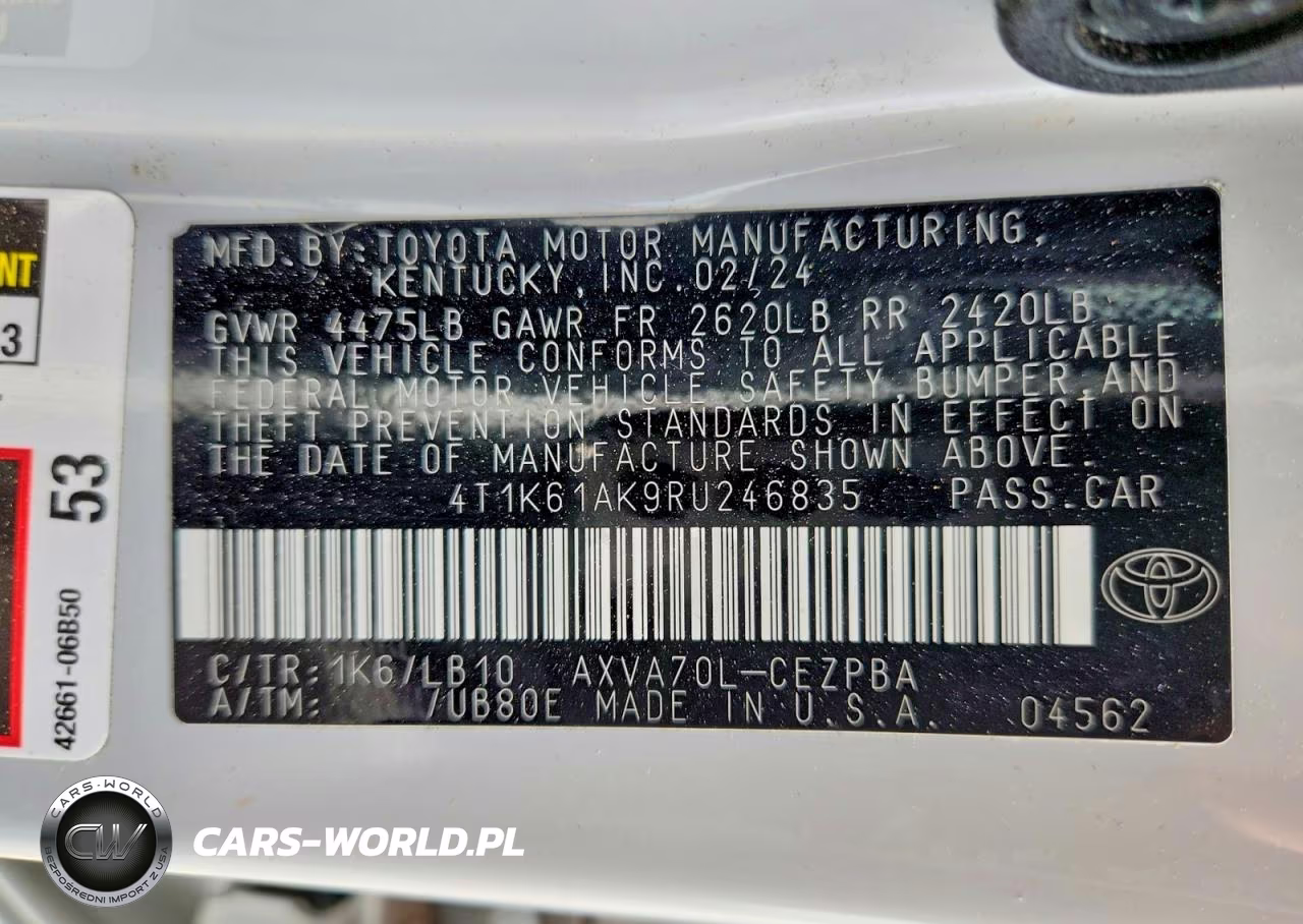 2024 Toyota Camry Xse VIN:4T1K61AK9RU246835 - 13