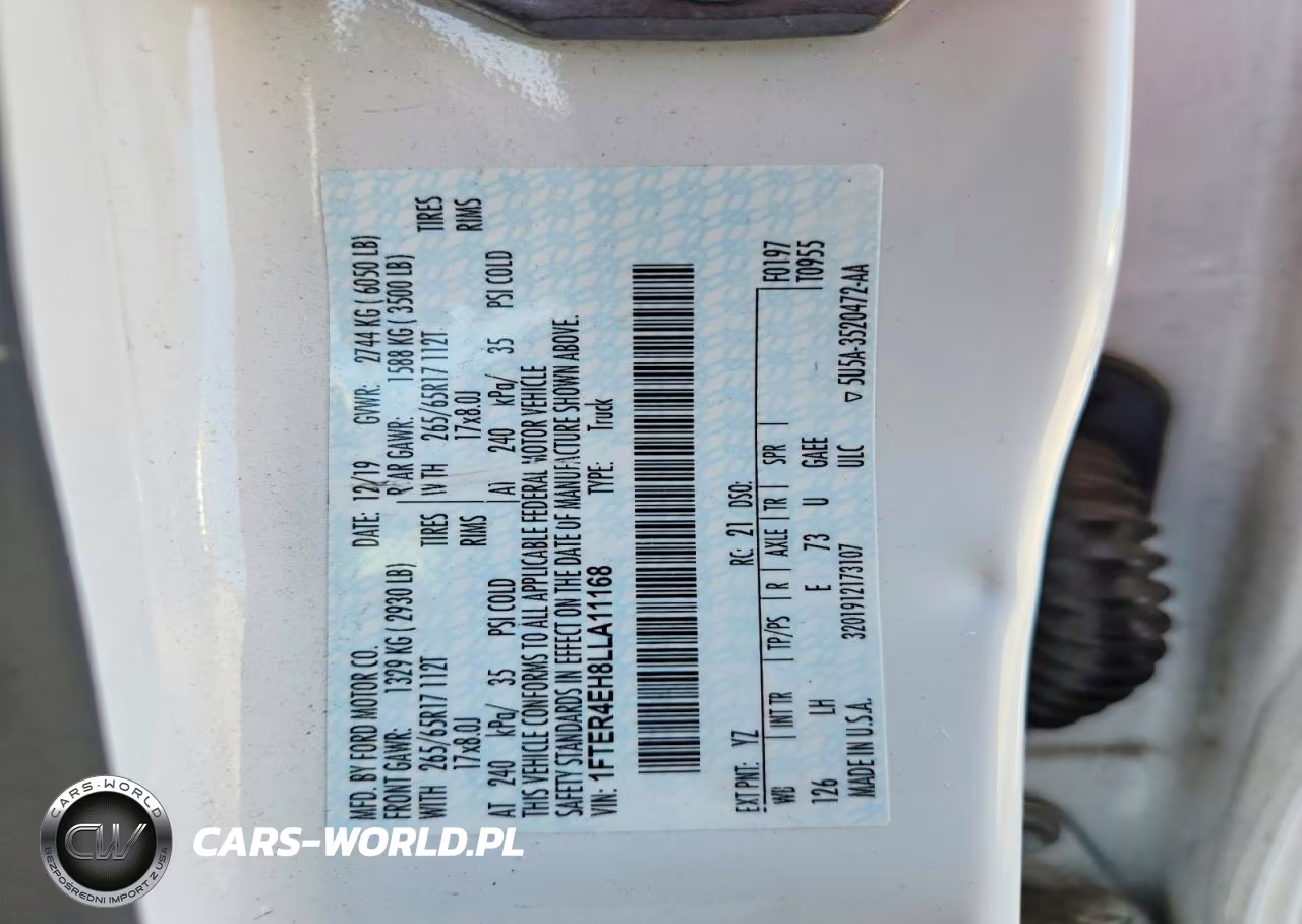 2020 Ford Ranger Xl VIN:1FTER4EH8LLA11168 - 13