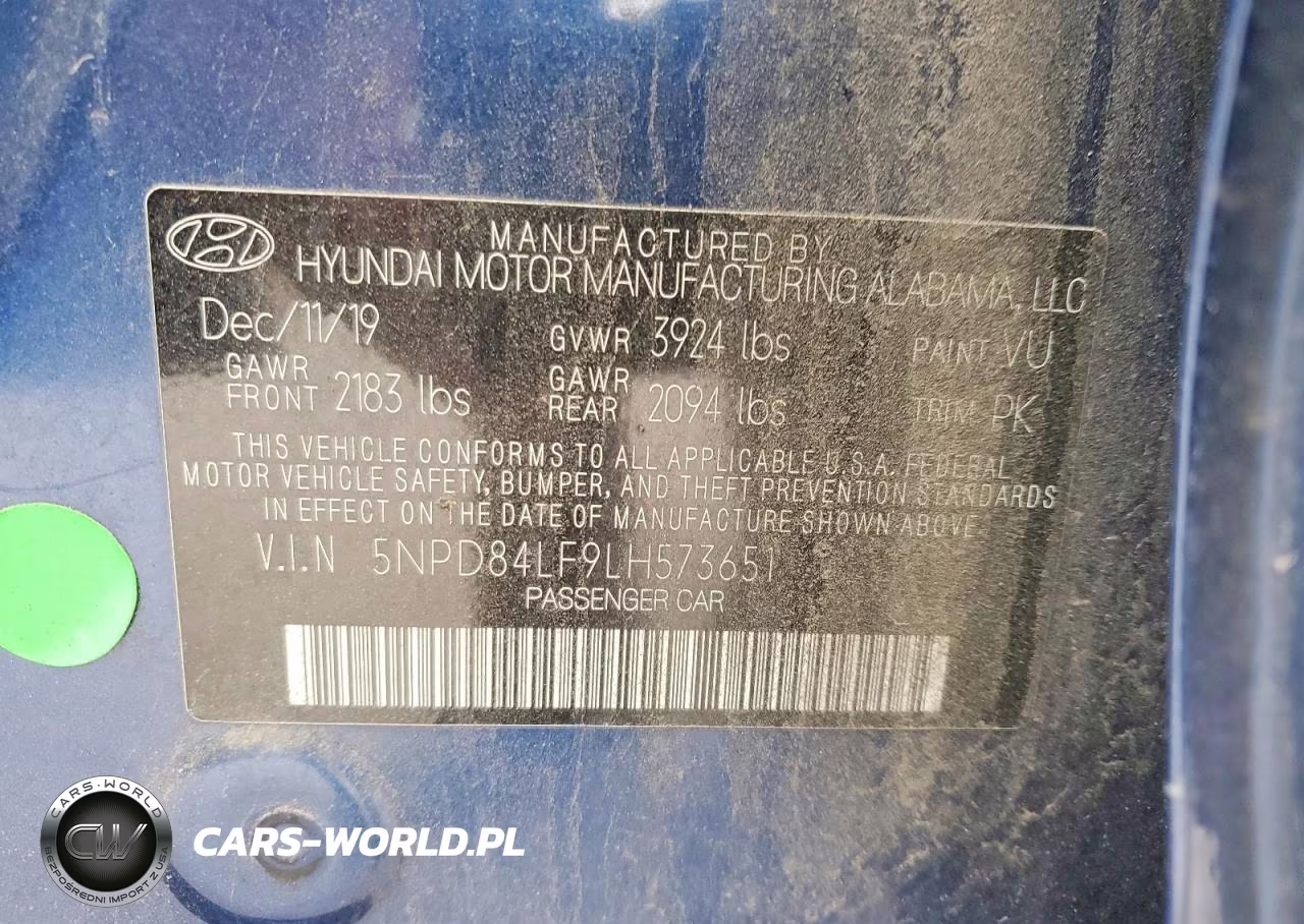 2020 Hyundai Elantra Sel VIN:5NPD84LF9LH573651 - 13