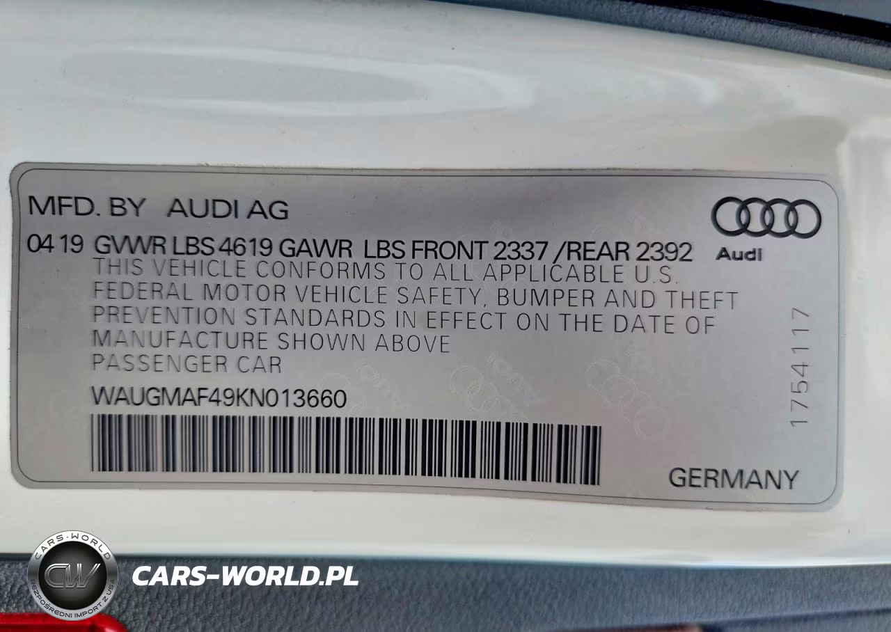 2019 Audi A4 Premium VIN:WAUGMAF49KN013660 - 12