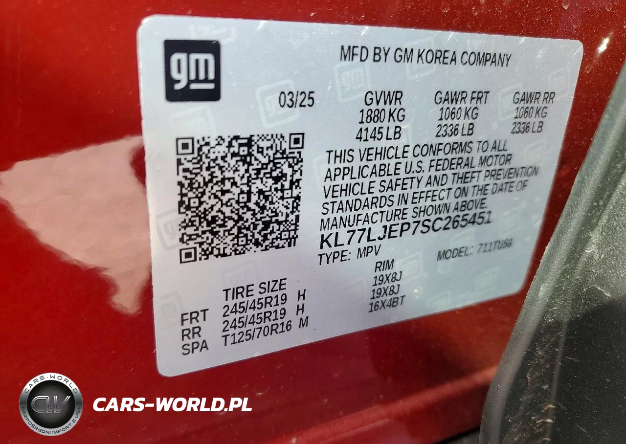 2025 Chevrolet Trax 2Rs VIN:KL77LJEP7SC265451 - 13