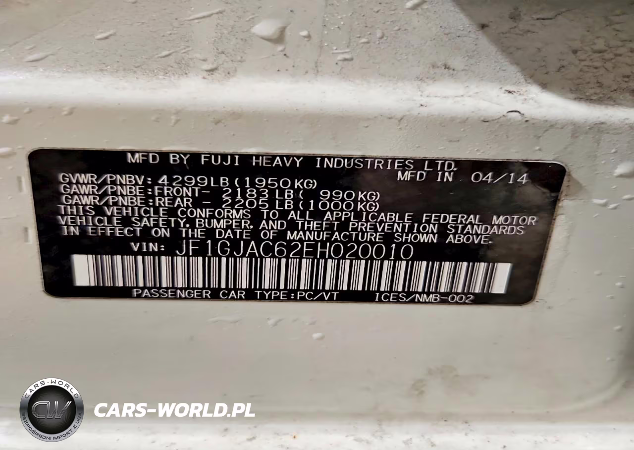 2014 Subaru Impreza Premium VIN:JF1GJAC62EH020010 - 13