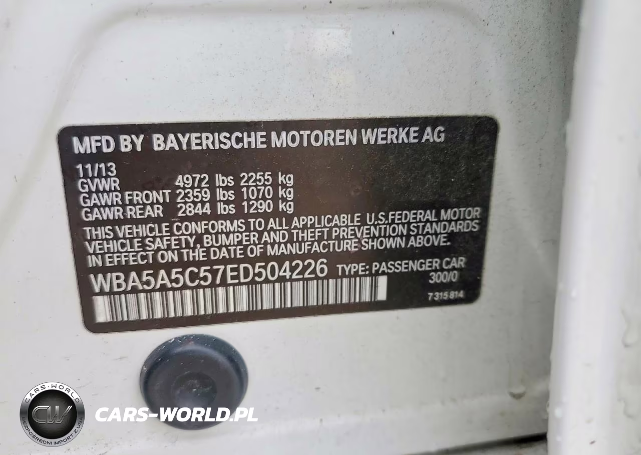 2014 BMW 528 I VIN:WBA5A5C57ED504226 - 13