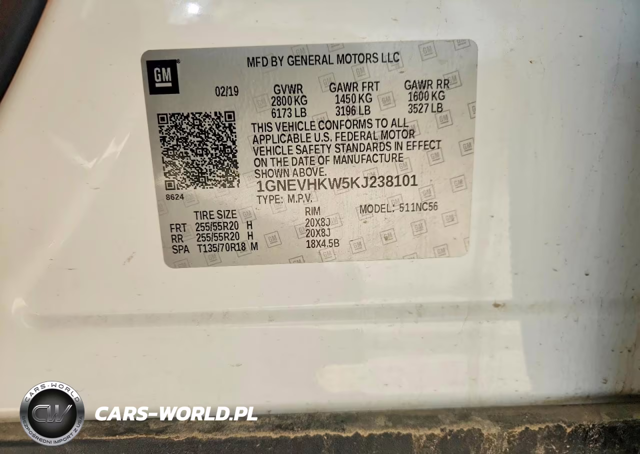 2019 Chevrolet Traverse Lt VIN:1GNEVHKW5KJ238101 - 14