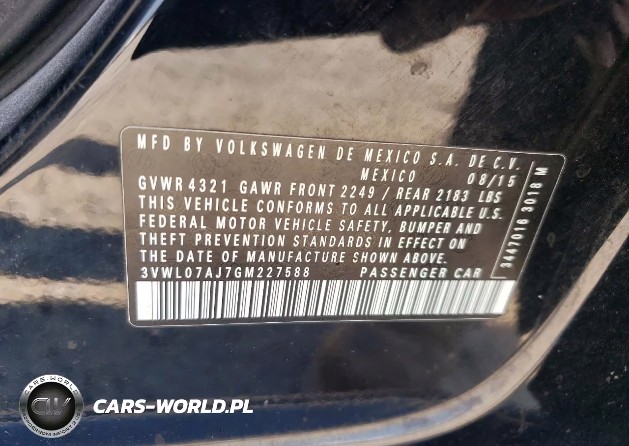 2016 Volkswagen Jetta Sel VIN:3VWL07AJ7GM227588 - 12