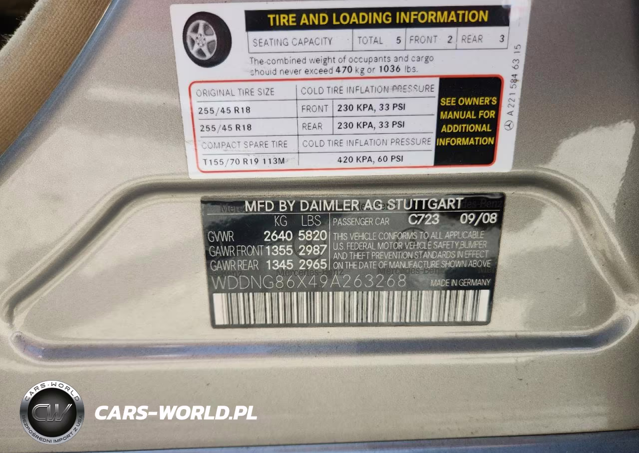 2009 Mercedes-Benz S 550 4Matic VIN:WDDNG86X49A263268 - 12